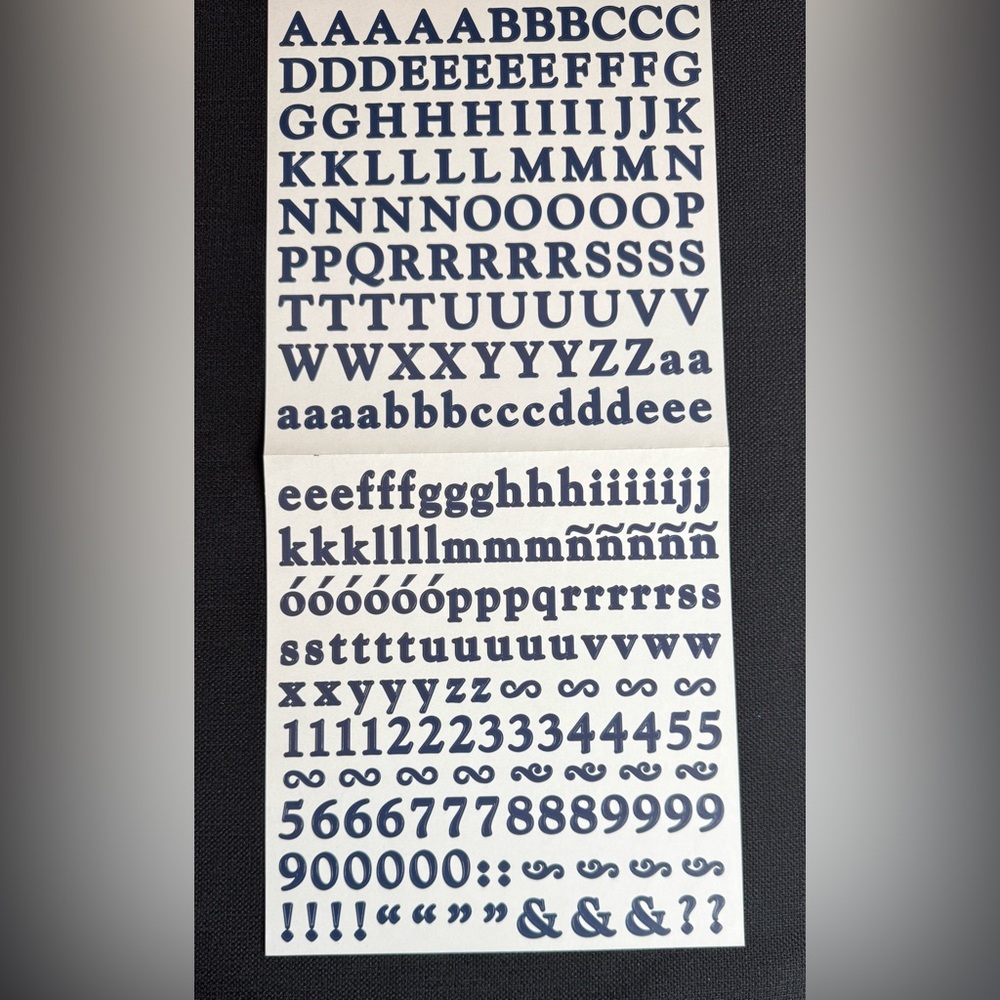 New Creative Memories Large ABC/123 Classic Letters 1 dark blue is available - Picture 2 of 2